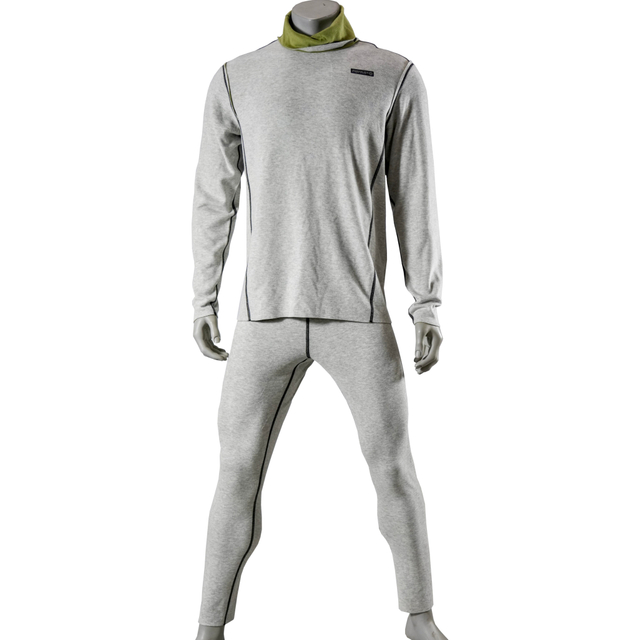 Mens Reversible Color Blocked Baselayer Double Bürsted Fleece Unterwäsche Set