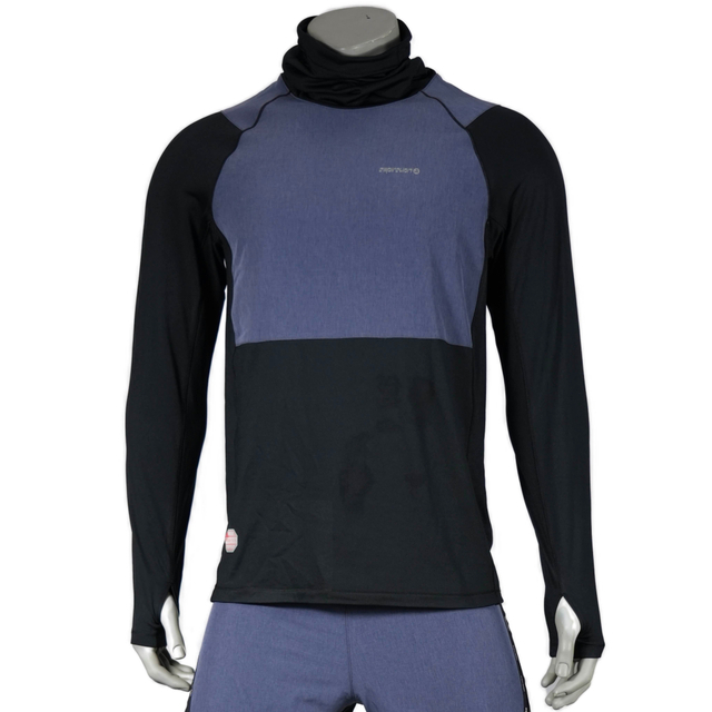 Herren winddicht hoher Motorhaube Baselayer Top