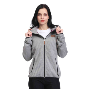 Wander-Sweatshirt mit Steppmuster und Reißverschluss für Damen