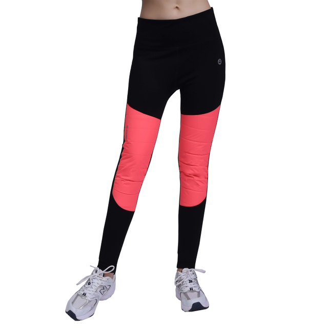 Frauen Knie aufgestoßen Hight Taille Windschutzfunktion Legging