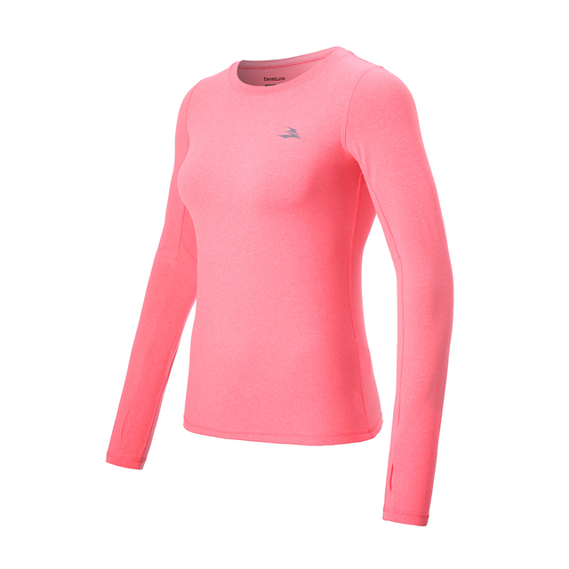 Aktives Langarm-Unterwäsche-Sport-Lauftop-T-Shirt für Damen