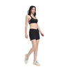 Frauen mit schnellen Sportarten von Frauen mit hoher Kreuzung Taille Taille-Trainingshorts 